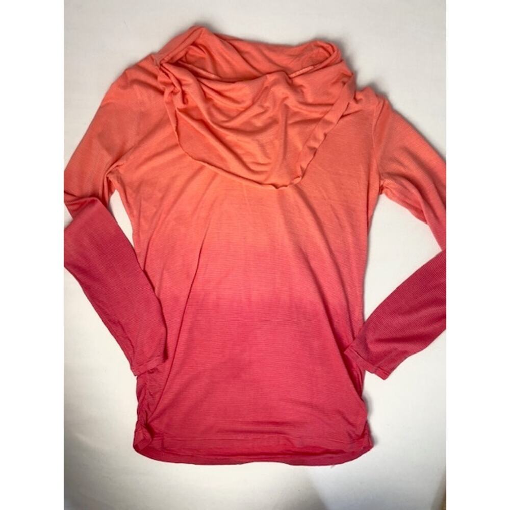 Lucy Enchanted Cowl Neck Ombre Pink Long Sleeve Top Large NWT Soft Modal